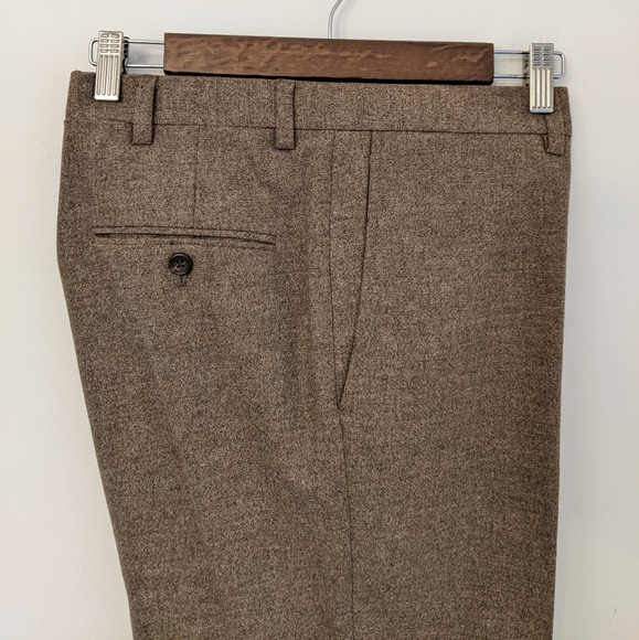 HART SCHAFFNER MARX Tailored Pants, Brown - Picture 4 of 7